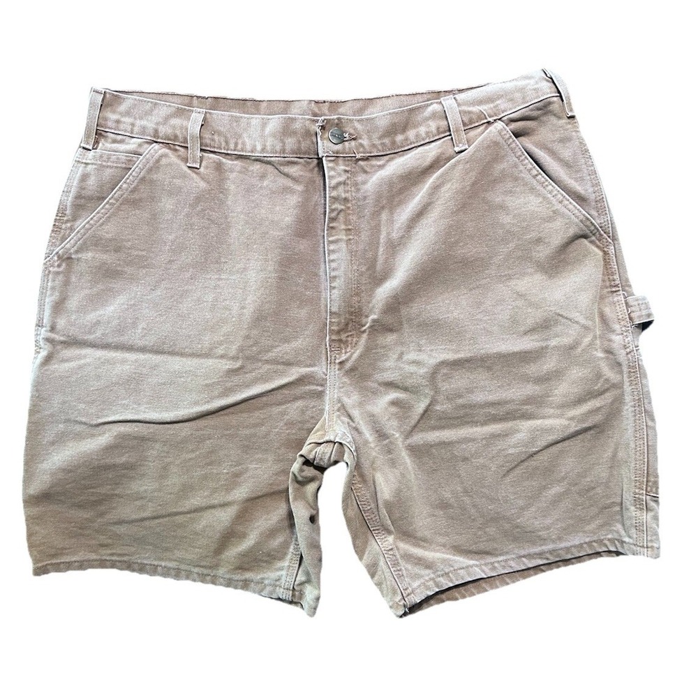Carhartt Canvas Cargo Work Shorts Men's Size 40 B26 BUC Brown Workwear